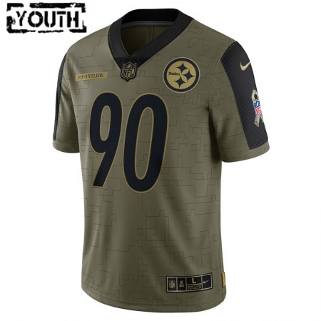 Lasten Pittsburgh Steelers NFL Pelipaita T.J. Watt 90 Nike 2021 Salute to Service